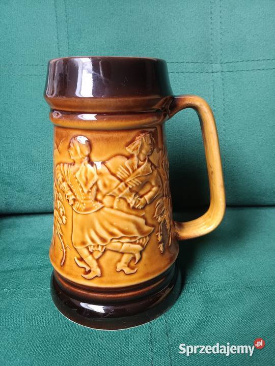 Duży kufel ceramiczny z motywem góralskim Zbylitowska Góra