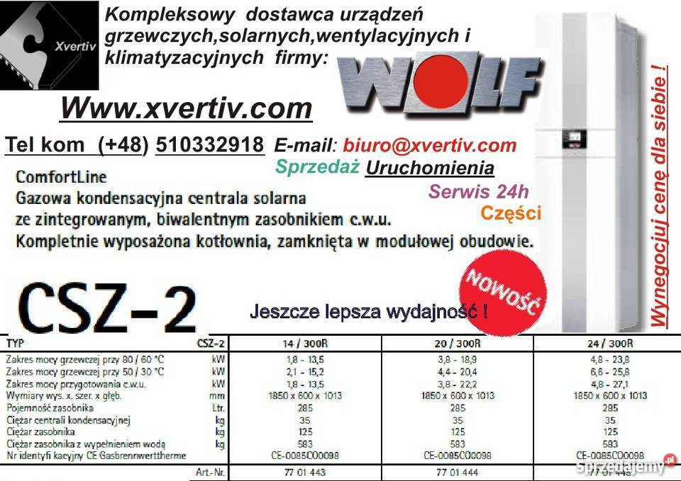 Wolf CGS 2 14120L 20160 24200 Gazowy Kraków
