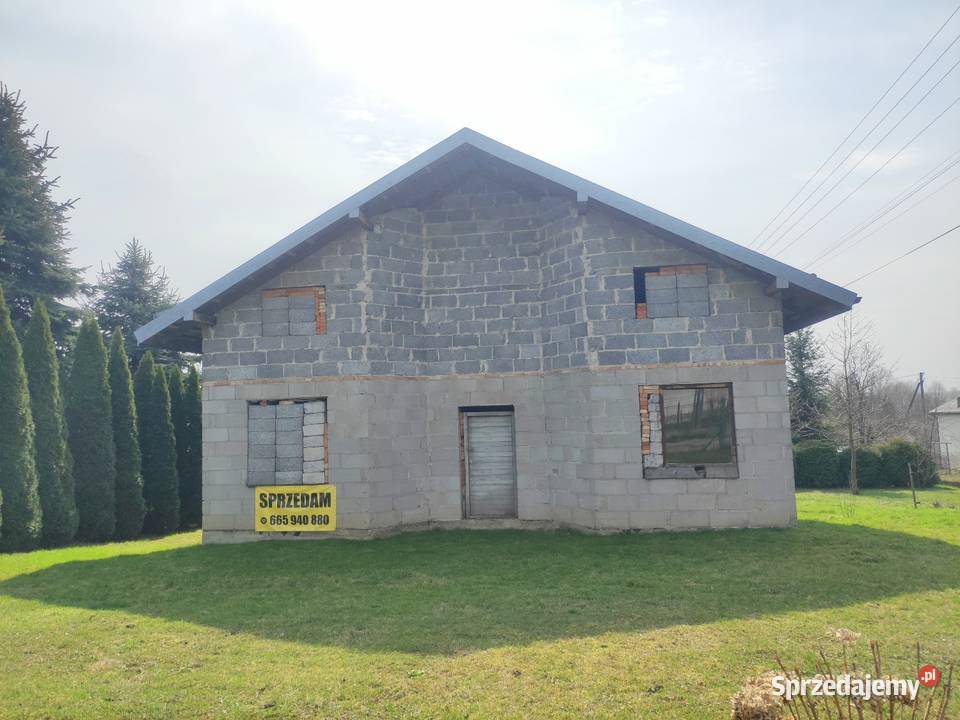 Dom w stanie surowym parter z poddaszem 280000zł/m2