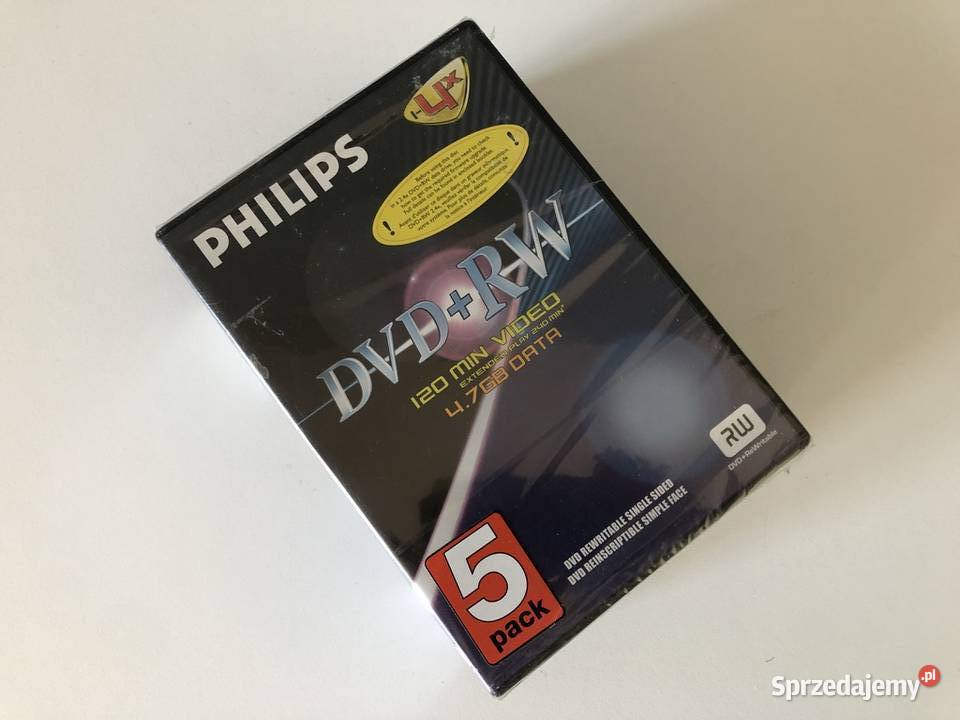 5 płyt DVD do nagrywania Philips Pułtusk