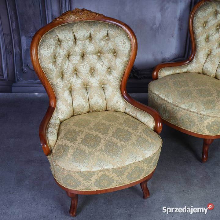 ARTexpert Elegancka Para Foteli Ludwik Prestiż w Meble