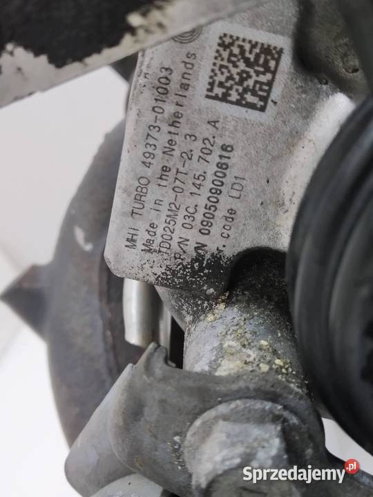 TURBOSPRĘŻARKA 03C145702A 14 TSI VW Volkswagen Rok produkcji 2009