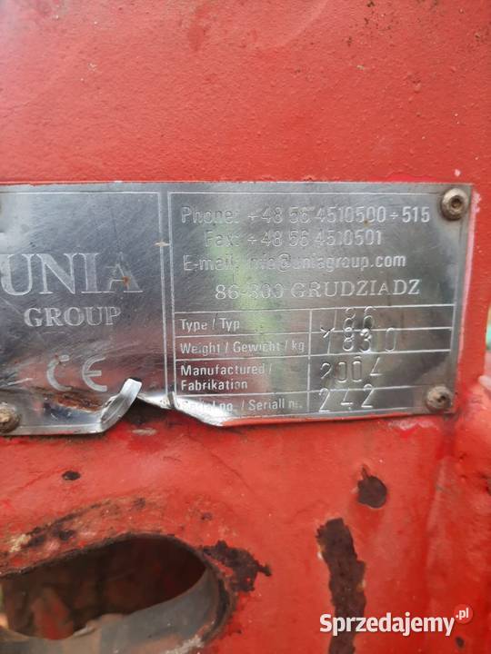 Agregat gruber ścierniskowy Unia 4 metrowy nieuszkodzony Główczyce