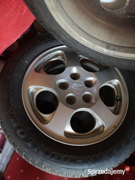 4 kola felgi mitsubishi 5x1143 z oponami Dunlop Katowice