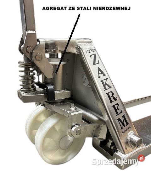 Wózek paletowy nierdzewny INOX Zakrem do Warszawa