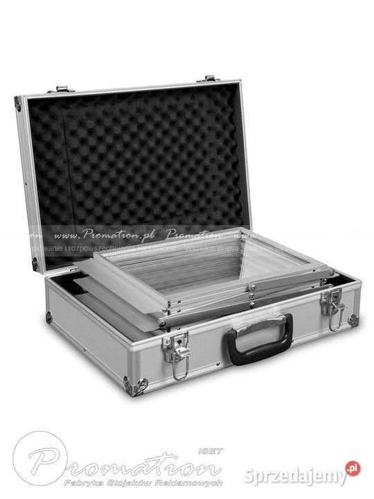 Składane stojaki na foldery ulotki A4 torba Warszawa wyposażenie