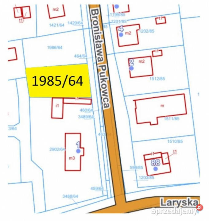 Działka 600m2 Mysłowice Morgi Pukowca 1sza linia