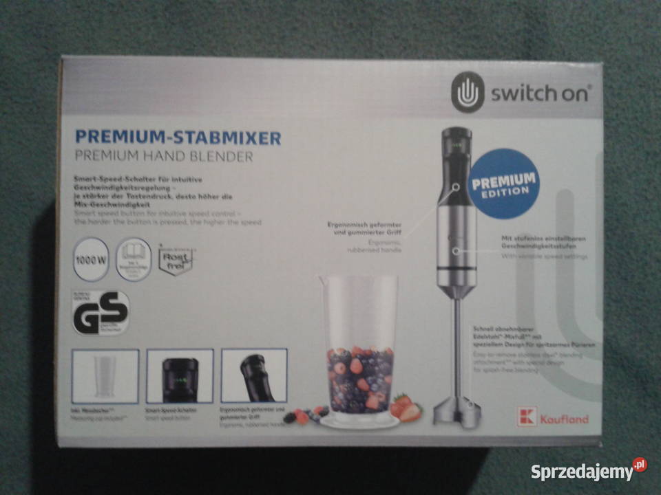 Blender ręczny PREMIUM 1000W Smart Speed bez Wołczyn