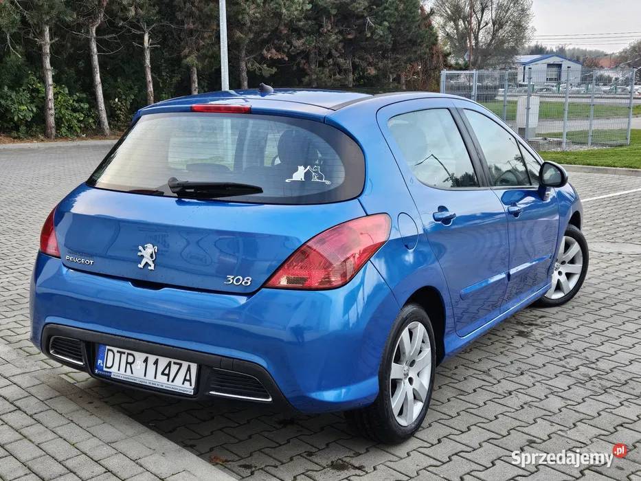 Śliczny Peugeot 308 16 benzynadługie opłaty 308 Motoryzacja Świdnica