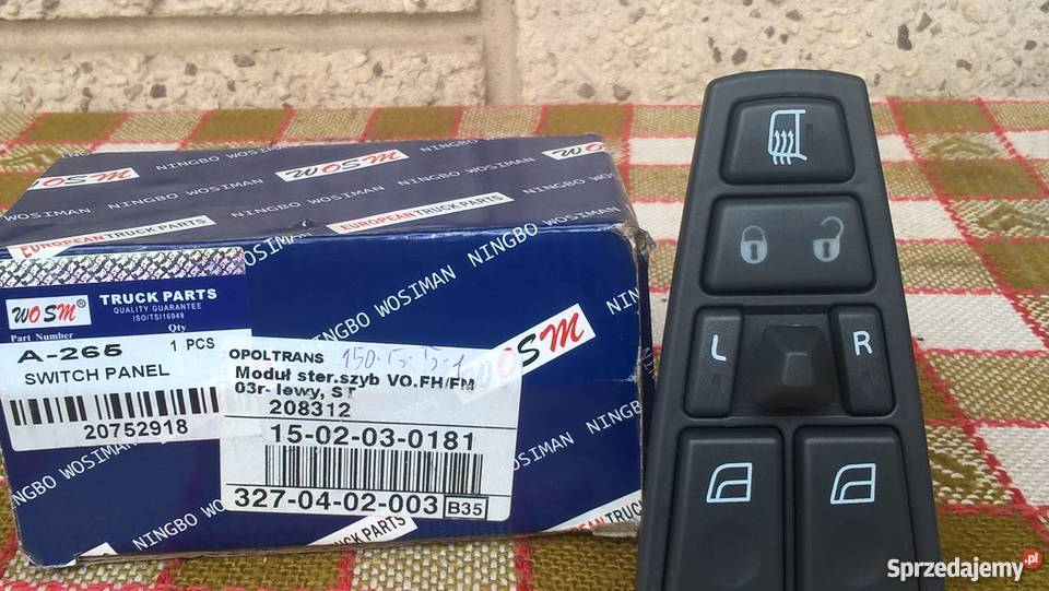 Moduł sterowania szyb strona L VOLVO FH FM Szczawnica