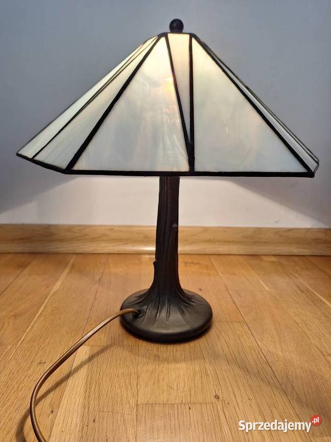 Lampa witrażowa stojąca szkło Tiffany biurkowa Gdańsk