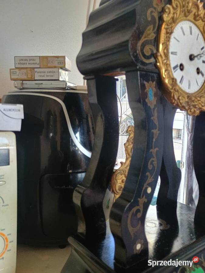 Kominkowy zegar francuski drewno Dom i Ogród Rzeszów