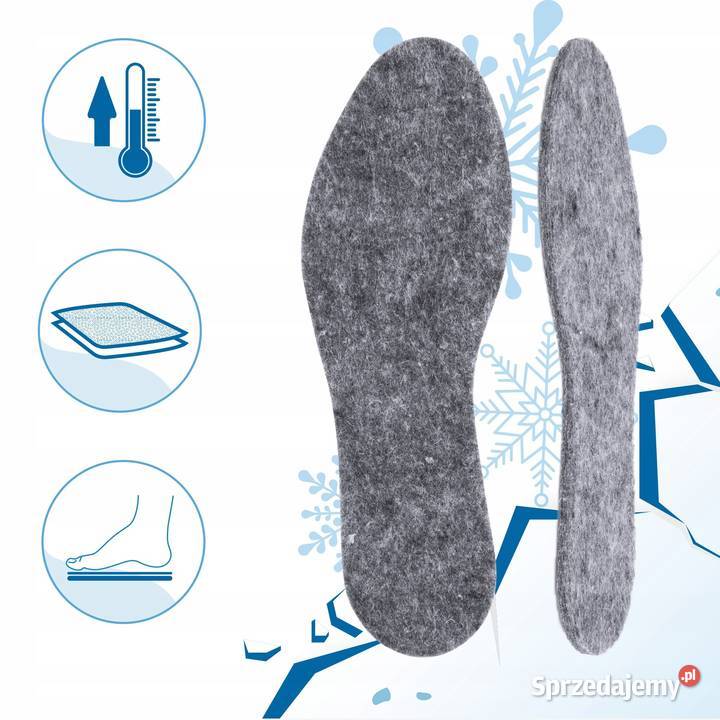 Filcowe wkładki do obuwia grube wyściółki 4 mm