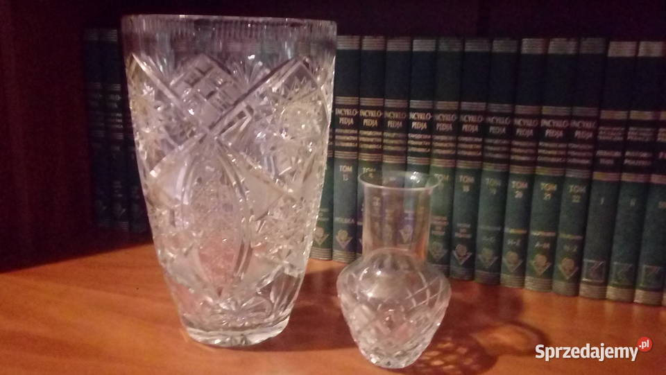 Kryształowy wazon PRL lata 70te lubelskie Zamość