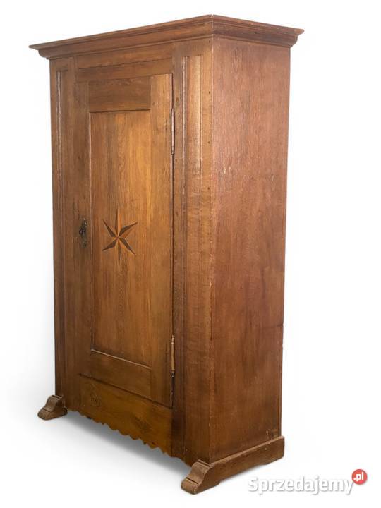Stara dębowa szafa jednodrzwiowa lite drewno Szafy i garderoby Gryfice