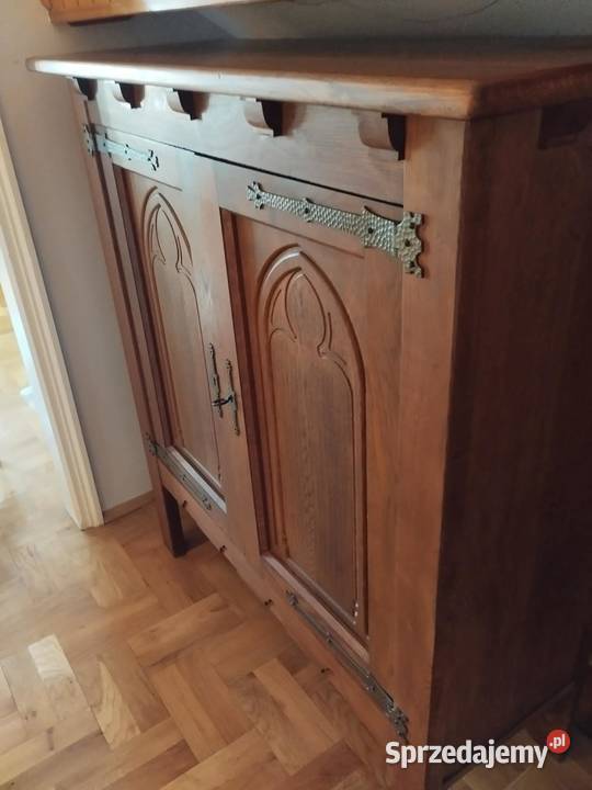 stara drewniana szafa bieliźniarka z okuciami lubuskie Gorzów Wielkopolski