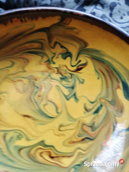 Stara Głęboka ceramiczna misa maziaje PRL Antyki, Sztuka, Kolekcje Choszczno