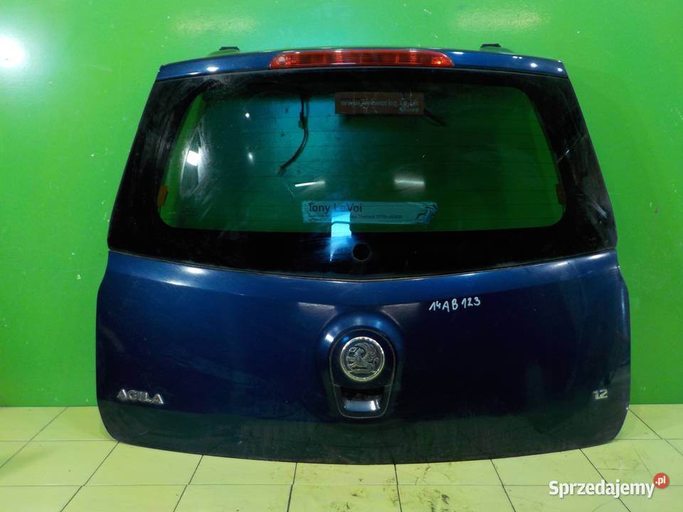 OPEL AGILA B II 12 B 08r 5D klapa tyl Klapy bagażnika mazowieckie Suków