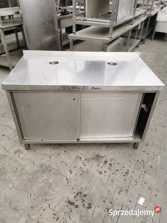 Stół roboczy drzwi suwane 130x70x85 Gastronomia Krotoszyn
