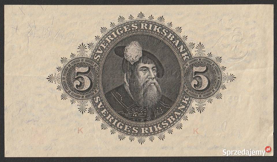 SZWECJA 5 KORON 1951 G Łódź