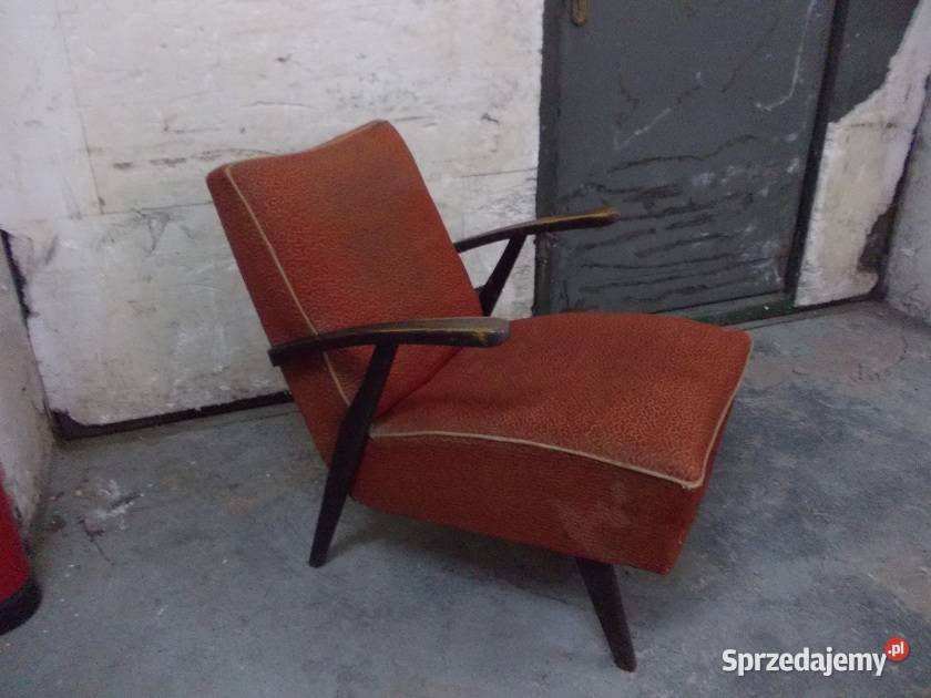 Stary fotel pro Czechosłowackiej vintage śląskie Bielsko-Biała