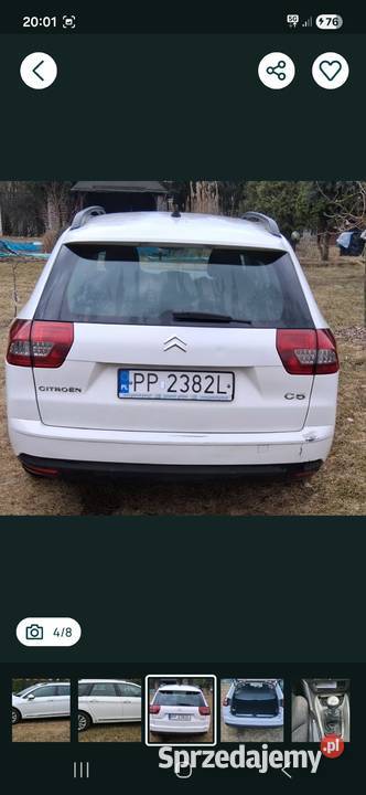 Citroen C5 kombi biały diesel wielkopolskie