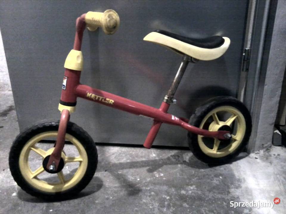 Rowerek Kettler metalowy biegowy GUT koła 10 czerwony śląskie sprzedam