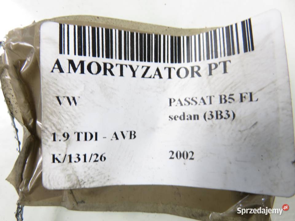 AMORTYZATORY TYŁ VW PASSAT B5 19 TDI