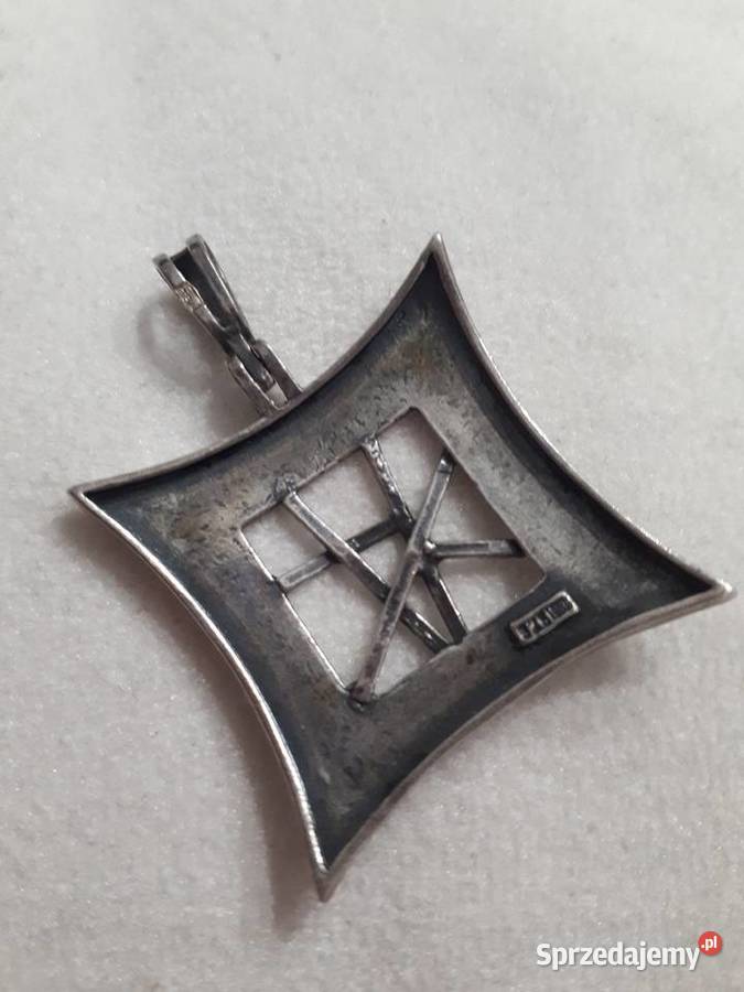 zawieszką srebrna cz kompl Skaryszew