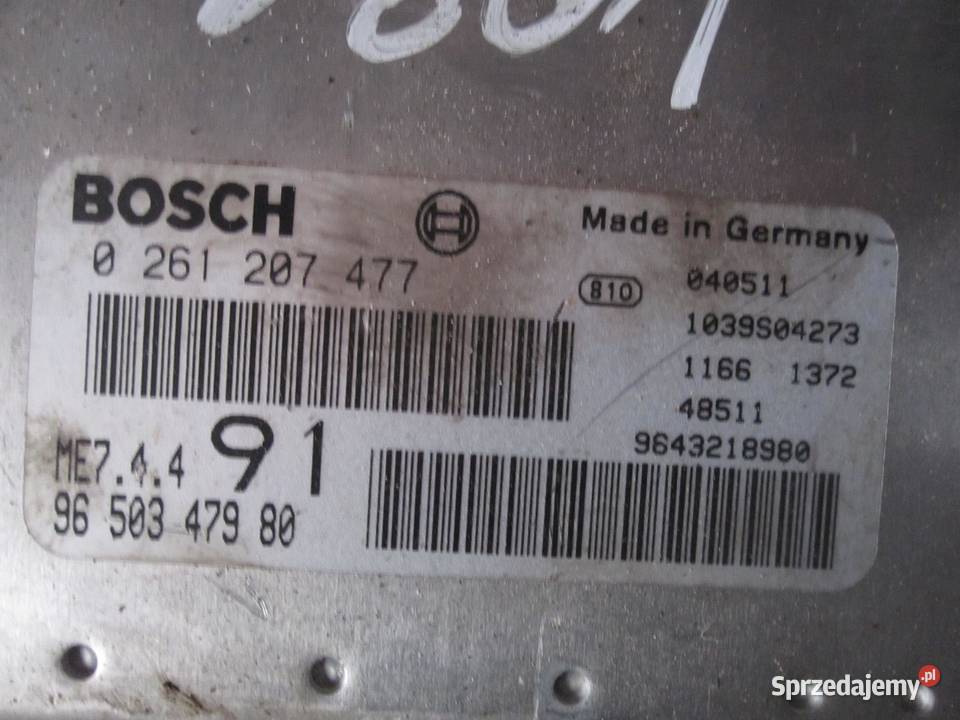 PEUGEOT 206 16 16V komputer sterownik silnika sprzedam