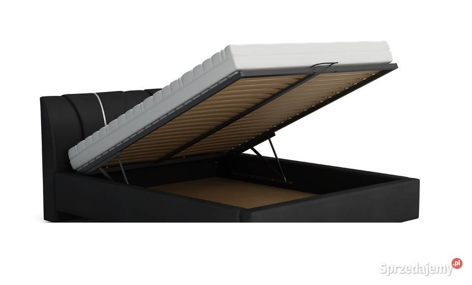 Eleganckie duże łóżko Białe 180x200 CLEO 220cm Elbląg