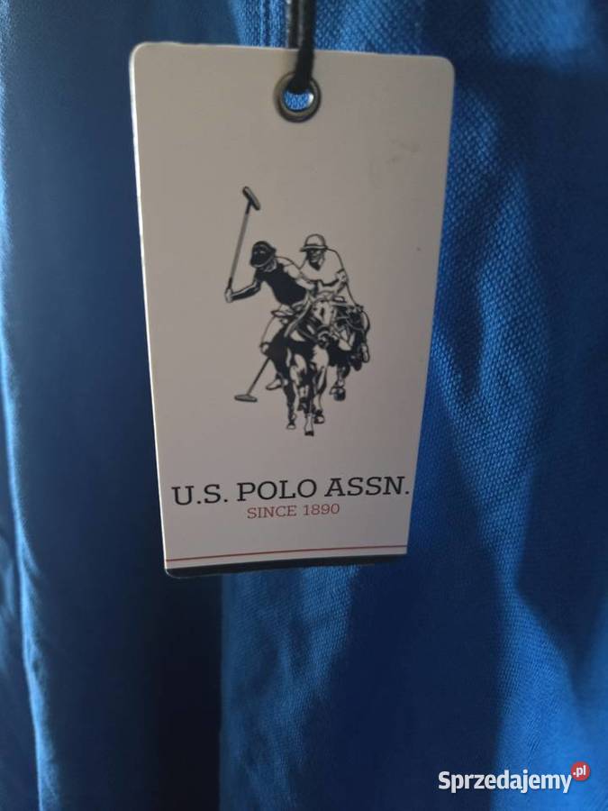 Niebieska koszulka polo US Polo ASSN stan NOWY Odzież sportowa Czaplinek
