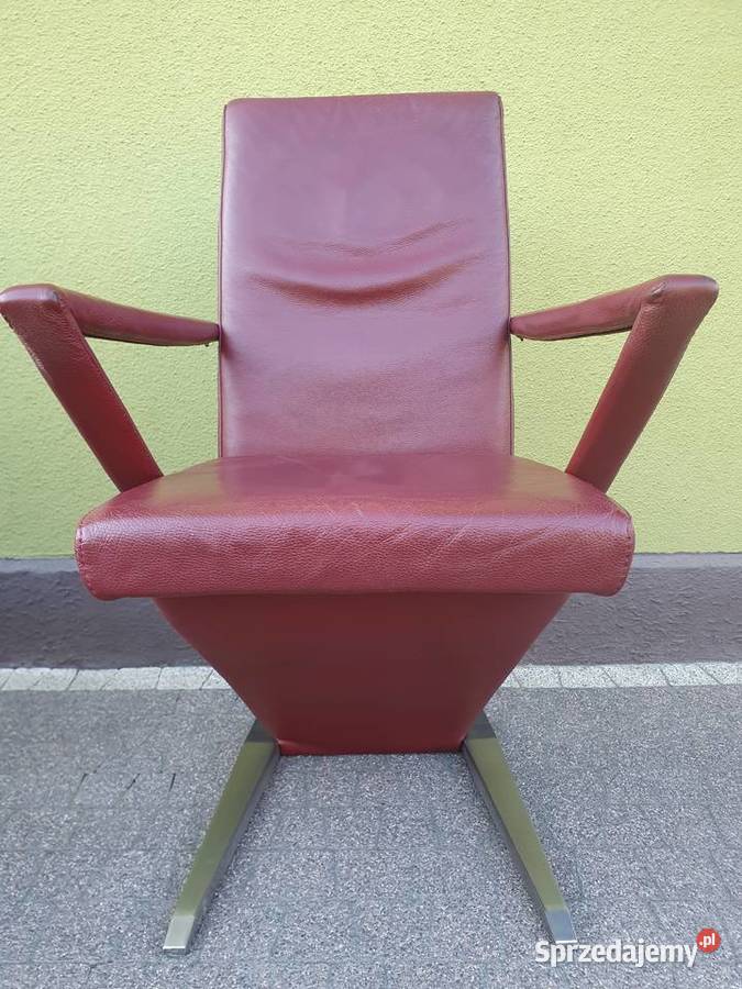 Krzesła skórzane komplet 6 Krzesło Loft Vintage Krzesła Szymanowice