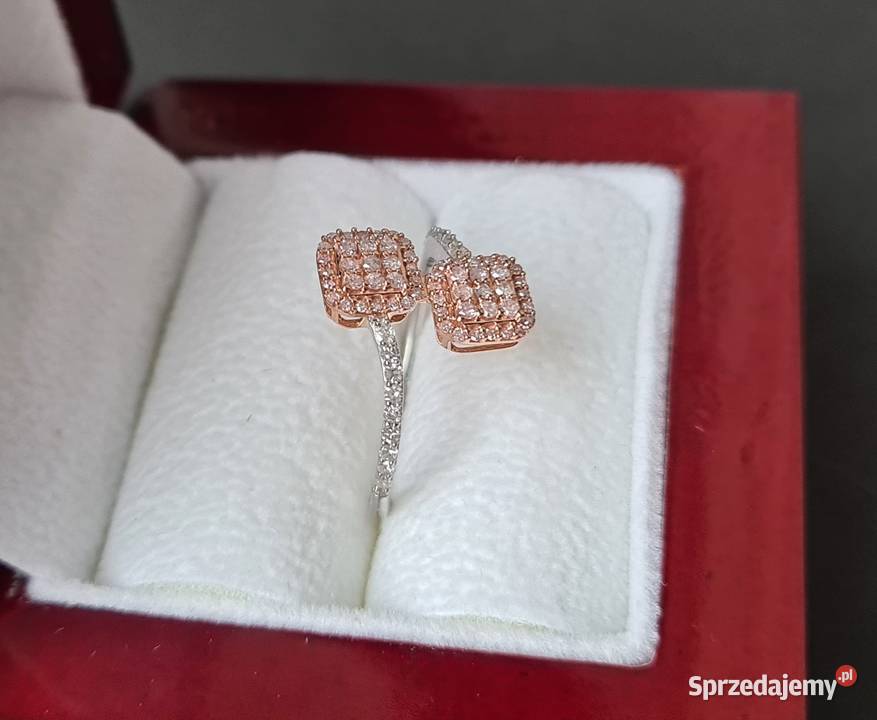Pierścionek złoto 9k diamenty Pierścionki Otwock