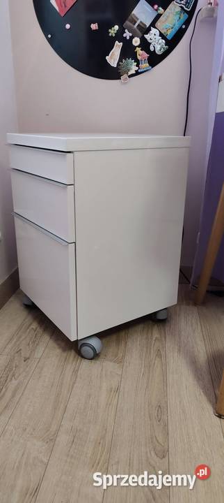 Kontenerek IKEA Besta Burs na kółkach biały