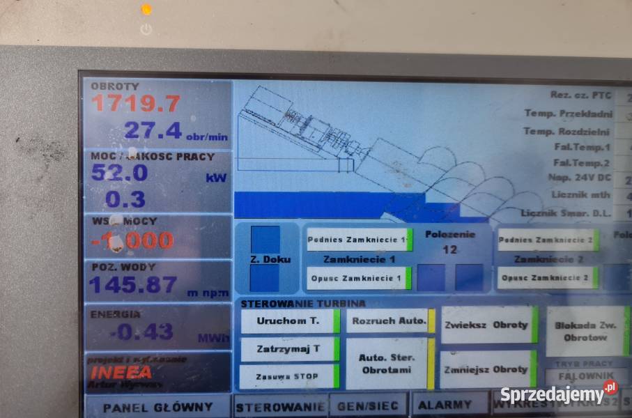 Sprzedam mała elektrownie wodna 55kW mazowieckie Iłża