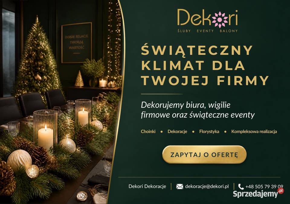 Dekoracje Świąteczne Firm Gdynia Gdańsk Sopot pomorskie