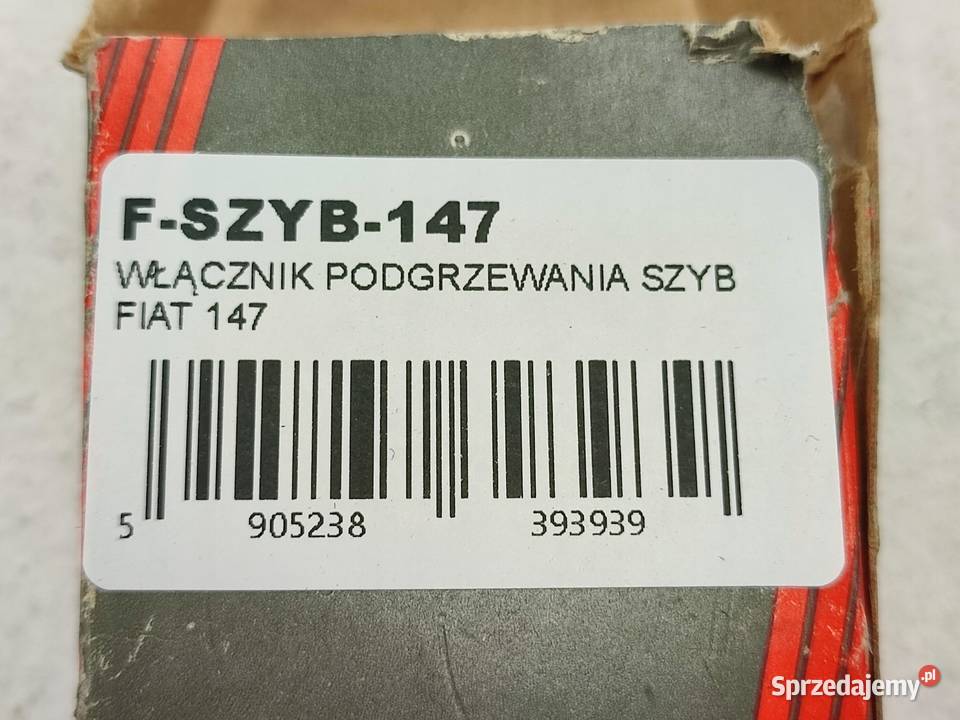WŁĄCZNIK PODGRZEWANIA SZYB FIAT 147 19761986