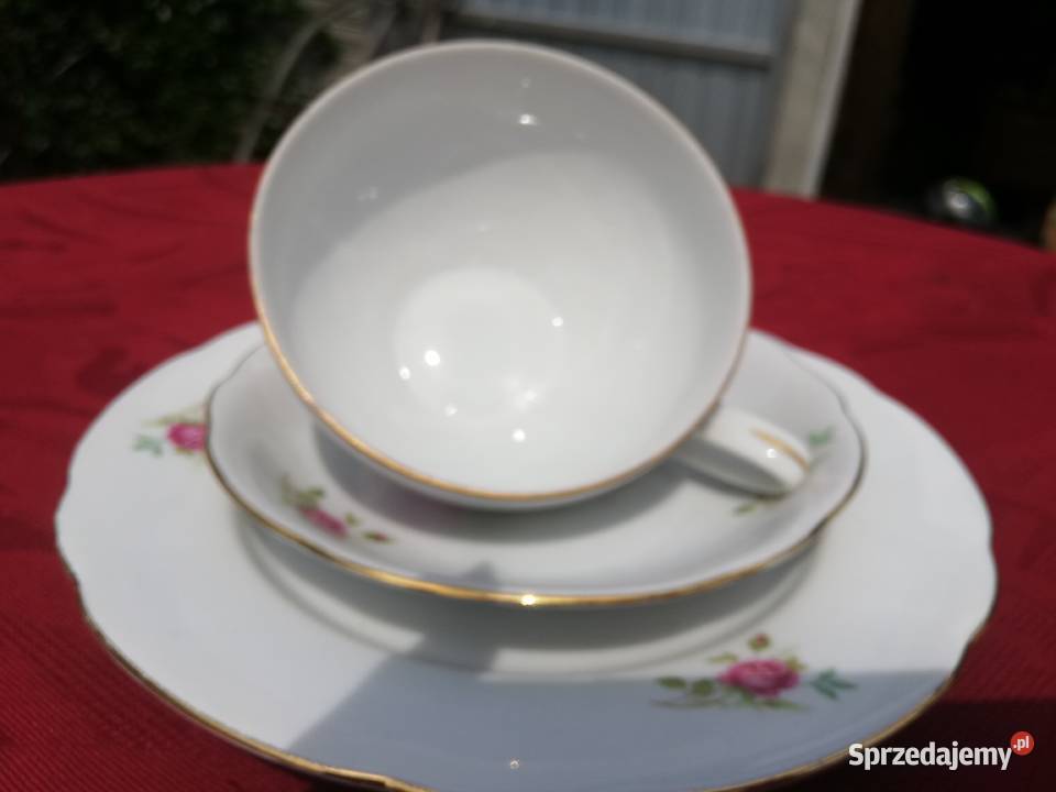 filiżanka śniadaniówka z różą Chorzew