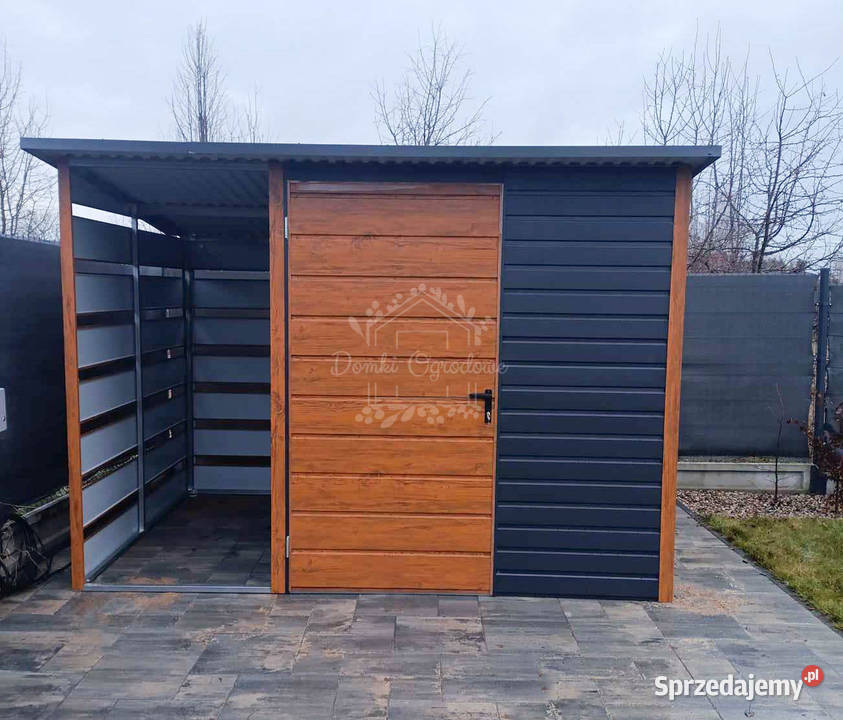 Schowek domek ogrodowy 2x2m wiata 1m okno śląskie
