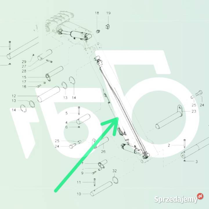 Siłownik Wysuwu Ramienia CAT TH 330 Wilkowo sprzedam