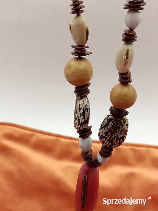Biżuteria naszyjnik korale fasolki Korale