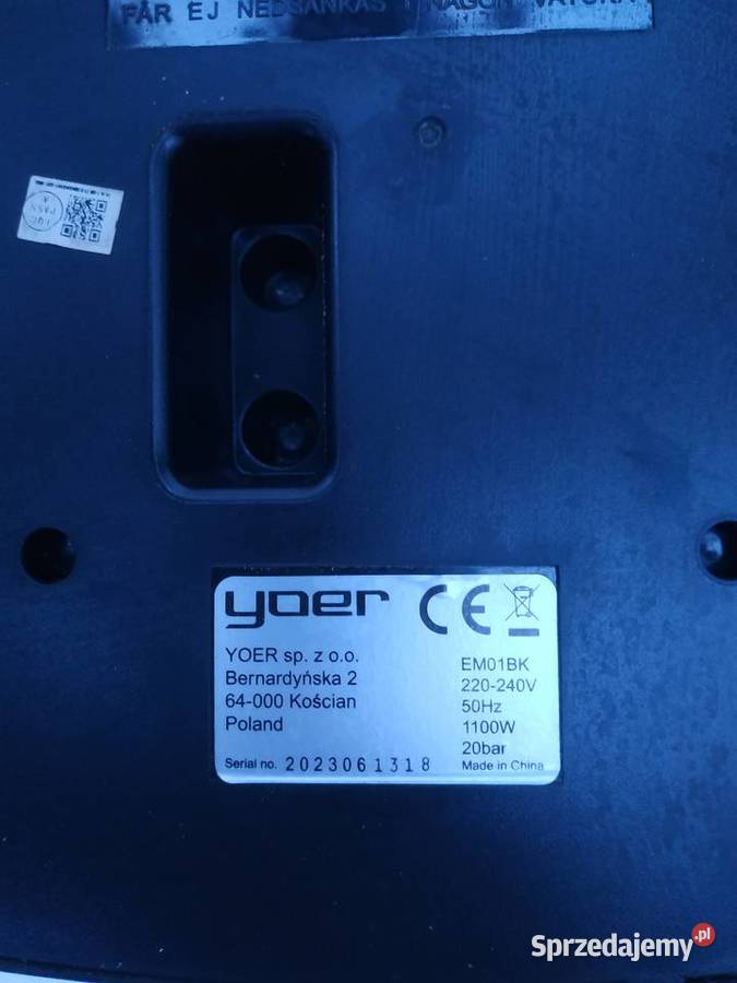 Ekspres do kawy YOER na części ciśnieniowy Warszawa