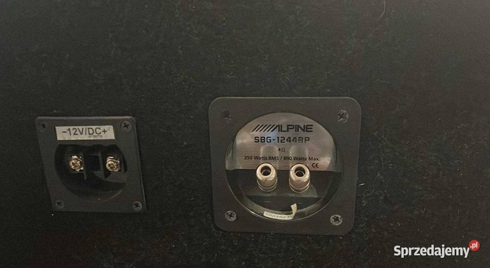 Subwoofer Skrzynia Basowa Alpine wzmacniacz mazowieckie Warszawa sprzedam