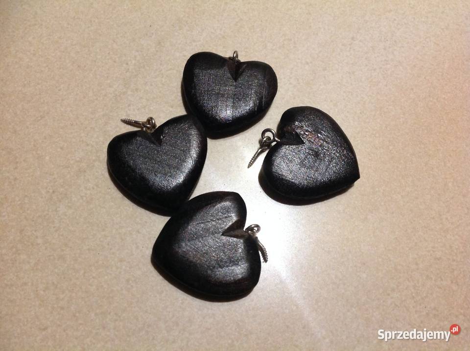 Drewniane Serce 4 brązowy lubuskie Nowa Sól