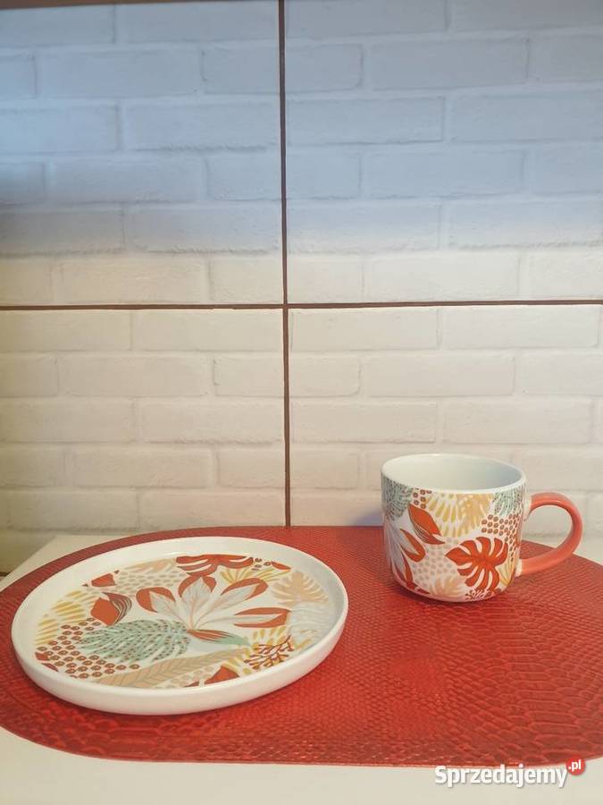 Zestaw kubki i talerze nowe łódzkie Piotrków Trybunalski