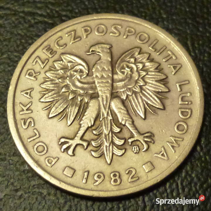 Moneta 2 złote z 1982 r z obiegu okres PRL Warszawa