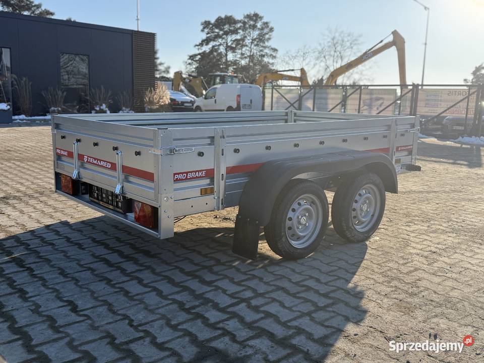 Przyczepka Tema PRO BRAKE 26152 2T hamowana pełny VAT Burtowe i plandeki Kraków