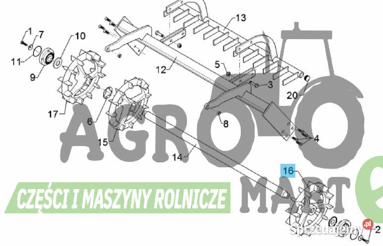 4239011 423 9011 PIERŚCIEŃ WAŁU CROSSKILL LH Wichrów sprzedam
