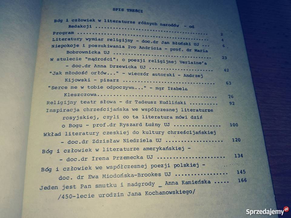 Literatura a chrześcijaństwo13 Studium Myśli Gdańsk